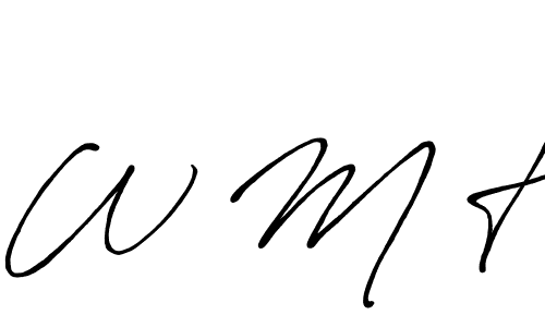 Antro_Vectra_Bolder is a professional signature style that is perfect for those who want to add a touch of class to their signature. It is also a great choice for those who want to make their signature more unique. Get W M H name to fancy signature for free. W M H signature style 7 images and pictures png