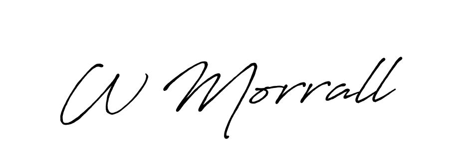 Also You can easily find your signature by using the search form. We will create W Morrall name handwritten signature images for you free of cost using Antro_Vectra_Bolder sign style. W Morrall signature style 7 images and pictures png