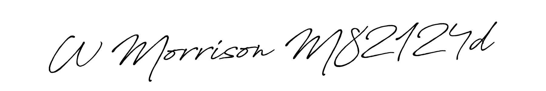 The best way (Antro_Vectra_Bolder) to make a short signature is to pick only two or three words in your name. The name W Morrison M82124d include a total of six letters. For converting this name. W Morrison M82124d signature style 7 images and pictures png