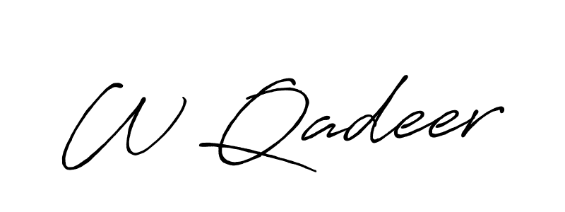 It looks lik you need a new signature style for name W Qadeer. Design unique handwritten (Antro_Vectra_Bolder) signature with our free signature maker in just a few clicks. W Qadeer signature style 7 images and pictures png