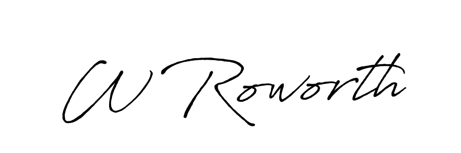 Also You can easily find your signature by using the search form. We will create W Roworth name handwritten signature images for you free of cost using Antro_Vectra_Bolder sign style. W Roworth signature style 7 images and pictures png