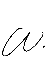 How to Draw W. signature style? Antro_Vectra_Bolder is a latest design signature styles for name W.. W. signature style 7 images and pictures png