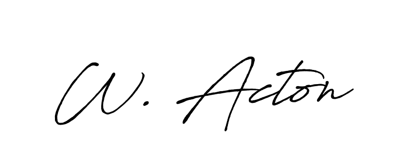 This is the best signature style for the W. Acton name. Also you like these signature font (Antro_Vectra_Bolder). Mix name signature. W. Acton signature style 7 images and pictures png