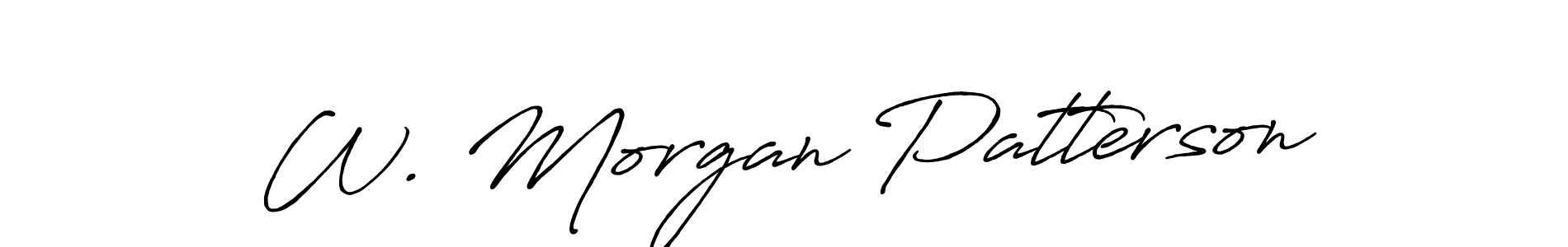 W. Morgan Patterson stylish signature style. Best Handwritten Sign (Antro_Vectra_Bolder) for my name. Handwritten Signature Collection Ideas for my name W. Morgan Patterson. W. Morgan Patterson signature style 7 images and pictures png