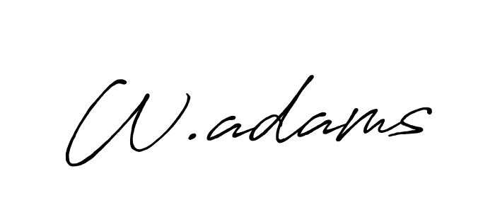 Antro_Vectra_Bolder is a professional signature style that is perfect for those who want to add a touch of class to their signature. It is also a great choice for those who want to make their signature more unique. Get W.adams name to fancy signature for free. W.adams signature style 7 images and pictures png