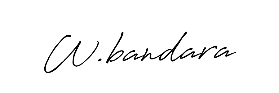 Antro_Vectra_Bolder is a professional signature style that is perfect for those who want to add a touch of class to their signature. It is also a great choice for those who want to make their signature more unique. Get W.bandara name to fancy signature for free. W.bandara signature style 7 images and pictures png