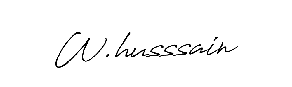 Best and Professional Signature Style for W.husssain. Antro_Vectra_Bolder Best Signature Style Collection. W.husssain signature style 7 images and pictures png