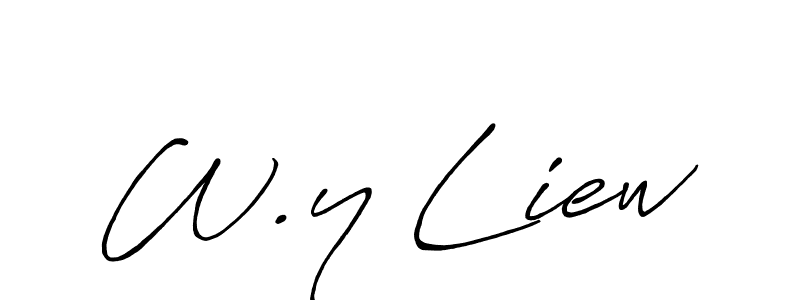 Once you've used our free online signature maker to create your best signature Antro_Vectra_Bolder style, it's time to enjoy all of the benefits that W.y Liew name signing documents. W.y Liew signature style 7 images and pictures png