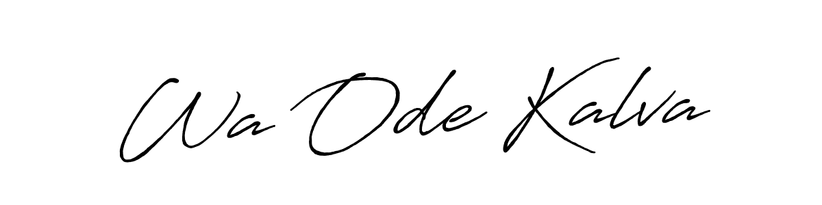 Best and Professional Signature Style for Wa Ode Kalva. Antro_Vectra_Bolder Best Signature Style Collection. Wa Ode Kalva signature style 7 images and pictures png