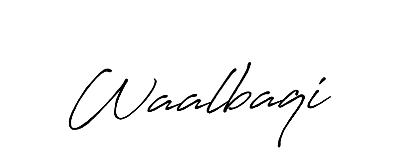 It looks lik you need a new signature style for name Waalbaqi. Design unique handwritten (Antro_Vectra_Bolder) signature with our free signature maker in just a few clicks. Waalbaqi signature style 7 images and pictures png