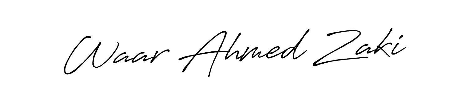 It looks lik you need a new signature style for name Waar Ahmed Zaki. Design unique handwritten (Antro_Vectra_Bolder) signature with our free signature maker in just a few clicks. Waar Ahmed Zaki signature style 7 images and pictures png