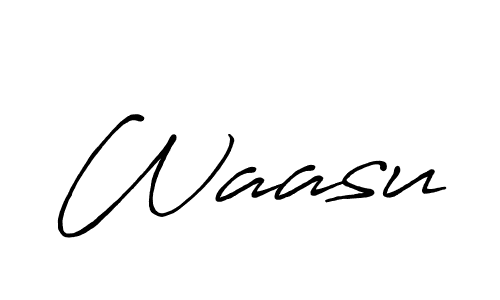 Make a beautiful signature design for name Waasu. With this signature (Antro_Vectra_Bolder) style, you can create a handwritten signature for free. Waasu signature style 7 images and pictures png