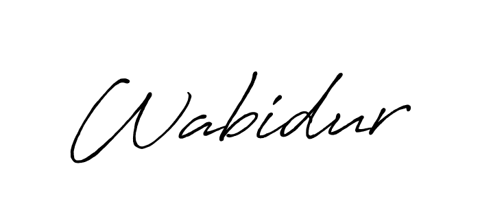 How to make Wabidur signature? Antro_Vectra_Bolder is a professional autograph style. Create handwritten signature for Wabidur name. Wabidur signature style 7 images and pictures png