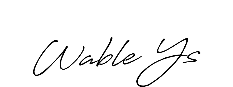 Here are the top 10 professional signature styles for the name Wable Ys. These are the best autograph styles you can use for your name. Wable Ys signature style 7 images and pictures png