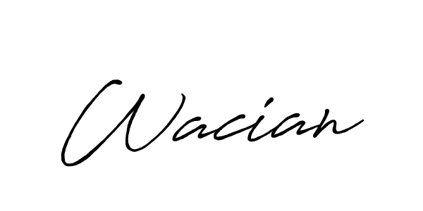 Antro_Vectra_Bolder is a professional signature style that is perfect for those who want to add a touch of class to their signature. It is also a great choice for those who want to make their signature more unique. Get Wacian name to fancy signature for free. Wacian signature style 7 images and pictures png