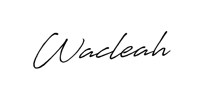 You can use this online signature creator to create a handwritten signature for the name Wacleah. This is the best online autograph maker. Wacleah signature style 7 images and pictures png