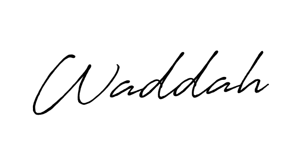 Also we have Waddah name is the best signature style. Create professional handwritten signature collection using Antro_Vectra_Bolder autograph style. Waddah signature style 7 images and pictures png