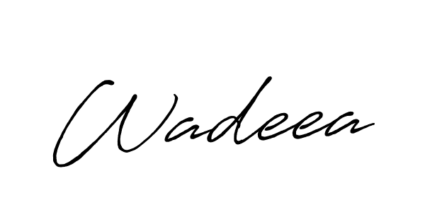 Make a beautiful signature design for name Wadeea. Use this online signature maker to create a handwritten signature for free. Wadeea signature style 7 images and pictures png