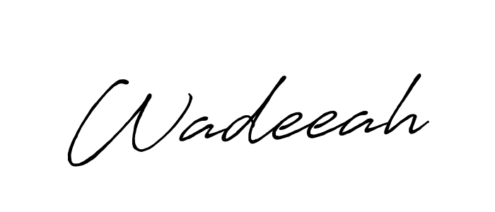 You should practise on your own different ways (Antro_Vectra_Bolder) to write your name (Wadeeah) in signature. don't let someone else do it for you. Wadeeah signature style 7 images and pictures png