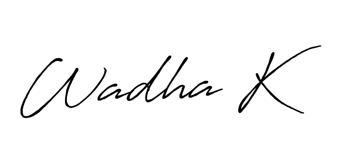 See photos of Wadha K official signature by Spectra . Check more albums & portfolios. Read reviews & check more about Antro_Vectra_Bolder font. Wadha K signature style 7 images and pictures png