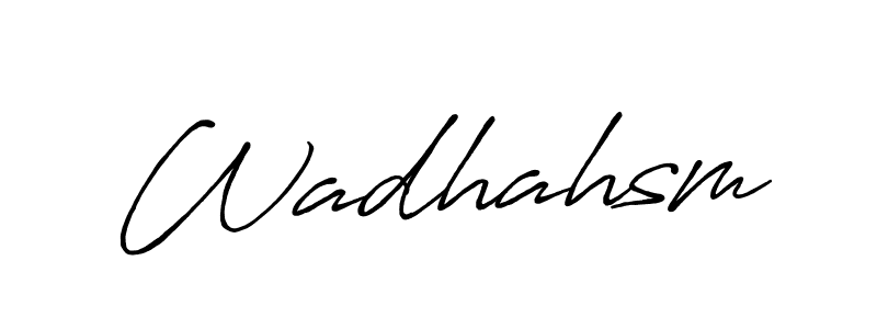 Make a beautiful signature design for name Wadhahsm. Use this online signature maker to create a handwritten signature for free. Wadhahsm signature style 7 images and pictures png