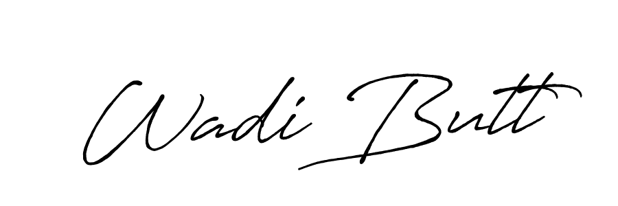 How to make Wadi Butt signature? Antro_Vectra_Bolder is a professional autograph style. Create handwritten signature for Wadi Butt name. Wadi Butt signature style 7 images and pictures png