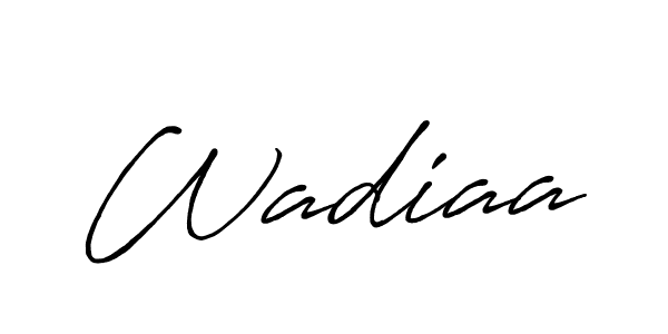 Design your own signature with our free online signature maker. With this signature software, you can create a handwritten (Antro_Vectra_Bolder) signature for name Wadiaa. Wadiaa signature style 7 images and pictures png