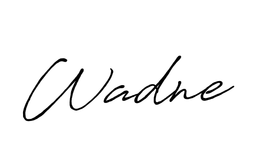 Create a beautiful signature design for name Wadne. With this signature (Antro_Vectra_Bolder) fonts, you can make a handwritten signature for free. Wadne signature style 7 images and pictures png