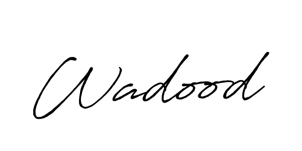 How to make Wadood name signature. Use Antro_Vectra_Bolder style for creating short signs online. This is the latest handwritten sign. Wadood signature style 7 images and pictures png