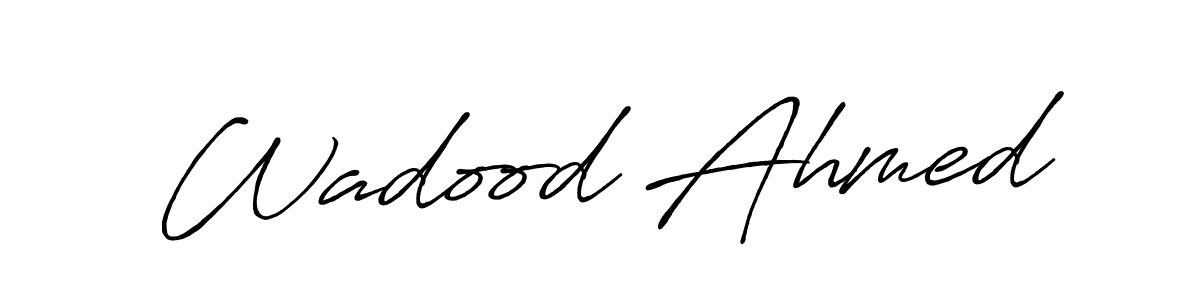 The best way (Antro_Vectra_Bolder) to make a short signature is to pick only two or three words in your name. The name Wadood Ahmed include a total of six letters. For converting this name. Wadood Ahmed signature style 7 images and pictures png