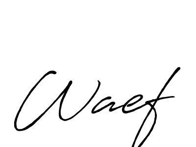 Design your own signature with our free online signature maker. With this signature software, you can create a handwritten (Antro_Vectra_Bolder) signature for name Waef. Waef signature style 7 images and pictures png