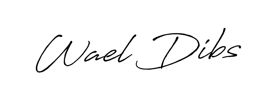 Also You can easily find your signature by using the search form. We will create Wael Dibs name handwritten signature images for you free of cost using Antro_Vectra_Bolder sign style. Wael Dibs signature style 7 images and pictures png