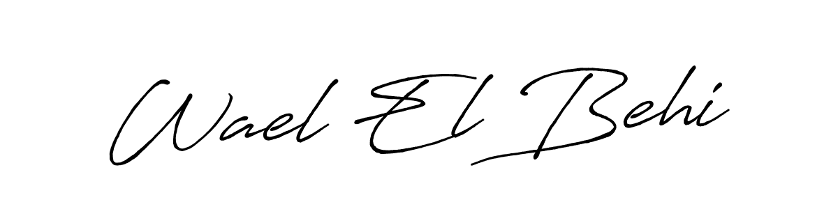 Once you've used our free online signature maker to create your best signature Antro_Vectra_Bolder style, it's time to enjoy all of the benefits that Wael El Behi name signing documents. Wael El Behi signature style 7 images and pictures png