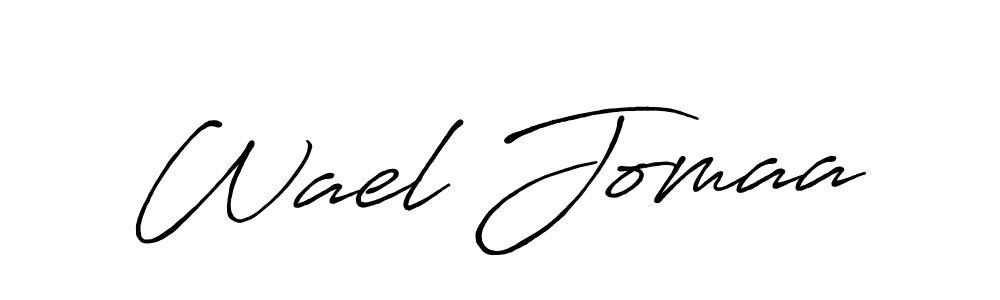 This is the best signature style for the Wael Jomaa name. Also you like these signature font (Antro_Vectra_Bolder). Mix name signature. Wael Jomaa signature style 7 images and pictures png