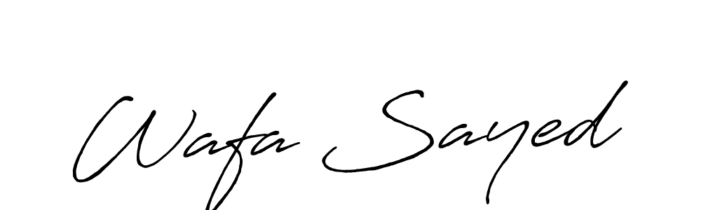 This is the best signature style for the Wafa Sayed name. Also you like these signature font (Antro_Vectra_Bolder). Mix name signature. Wafa Sayed signature style 7 images and pictures png