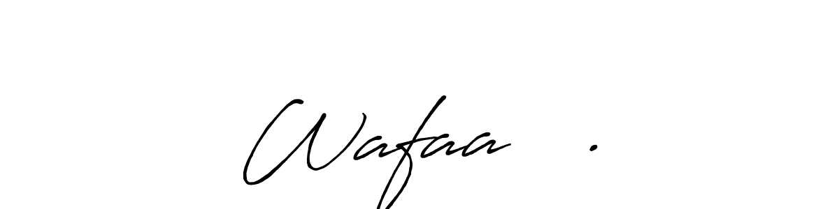 It looks lik you need a new signature style for name Wafaaـــ.. Design unique handwritten (Antro_Vectra_Bolder) signature with our free signature maker in just a few clicks. Wafaaـــ. signature style 7 images and pictures png