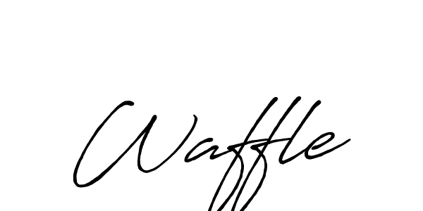 Use a signature maker to create a handwritten signature online. With this signature software, you can design (Antro_Vectra_Bolder) your own signature for name Waffle. Waffle signature style 7 images and pictures png