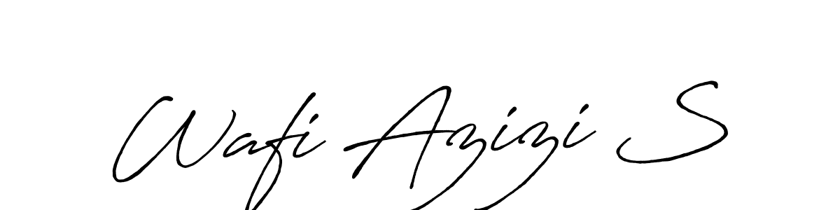 Make a beautiful signature design for name Wafi Azizi S. Use this online signature maker to create a handwritten signature for free. Wafi Azizi S signature style 7 images and pictures png