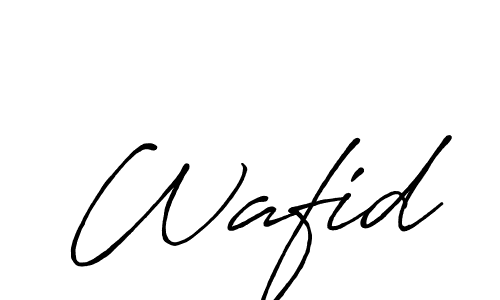 Make a beautiful signature design for name Wafid. With this signature (Antro_Vectra_Bolder) style, you can create a handwritten signature for free. Wafid signature style 7 images and pictures png