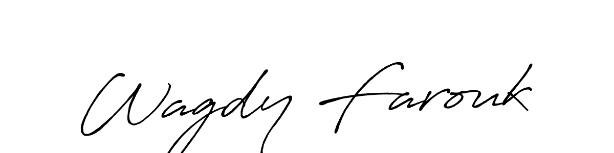 Also we have Wagdy Farouk name is the best signature style. Create professional handwritten signature collection using Antro_Vectra_Bolder autograph style. Wagdy Farouk signature style 7 images and pictures png