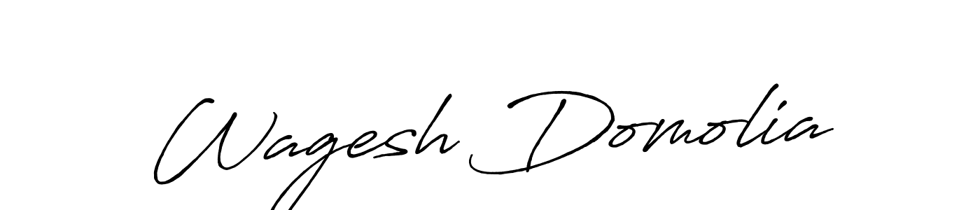 You should practise on your own different ways (Antro_Vectra_Bolder) to write your name (Wagesh Domolia) in signature. don't let someone else do it for you. Wagesh Domolia signature style 7 images and pictures png