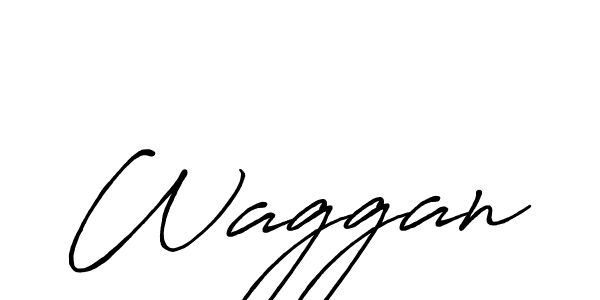 How to make Waggan signature? Antro_Vectra_Bolder is a professional autograph style. Create handwritten signature for Waggan name. Waggan signature style 7 images and pictures png
