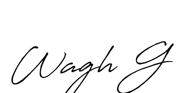 Design your own signature with our free online signature maker. With this signature software, you can create a handwritten (Antro_Vectra_Bolder) signature for name Wagh G. Wagh G signature style 7 images and pictures png