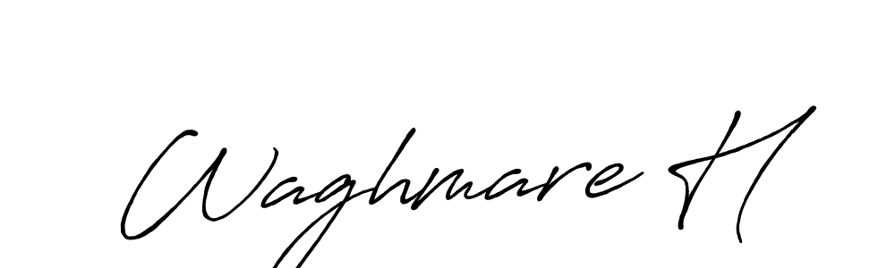 How to Draw Waghmare H signature style? Antro_Vectra_Bolder is a latest design signature styles for name Waghmare H. Waghmare H signature style 7 images and pictures png