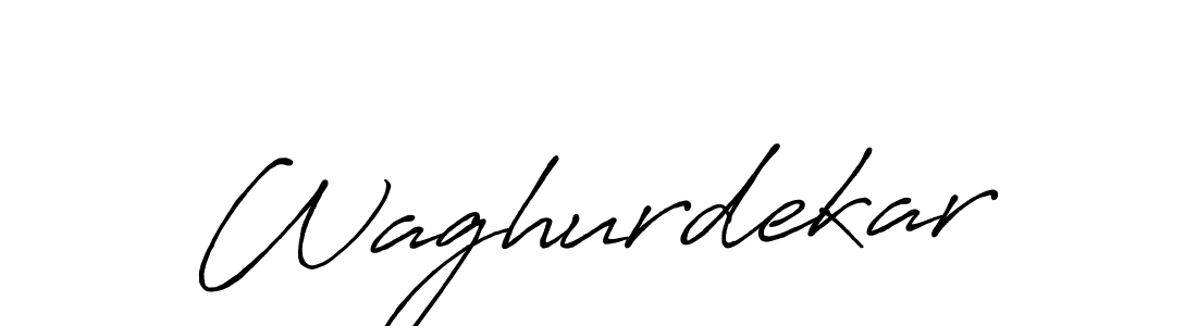 Create a beautiful signature design for name Waghurdekar. With this signature (Antro_Vectra_Bolder) fonts, you can make a handwritten signature for free. Waghurdekar signature style 7 images and pictures png