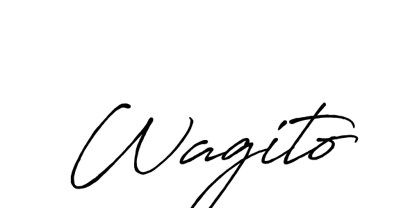 How to make Wagito name signature. Use Antro_Vectra_Bolder style for creating short signs online. This is the latest handwritten sign. Wagito signature style 7 images and pictures png