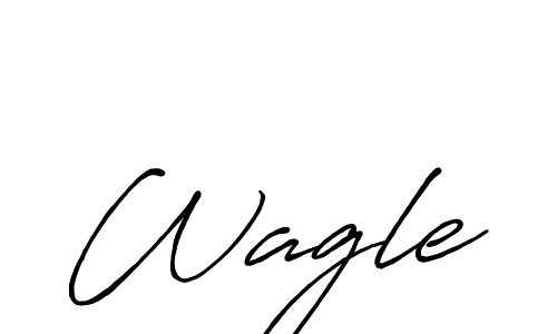 Design your own signature with our free online signature maker. With this signature software, you can create a handwritten (Antro_Vectra_Bolder) signature for name Wagle. Wagle signature style 7 images and pictures png