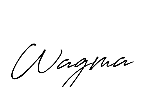 Also we have Wagma name is the best signature style. Create professional handwritten signature collection using Antro_Vectra_Bolder autograph style. Wagma signature style 7 images and pictures png