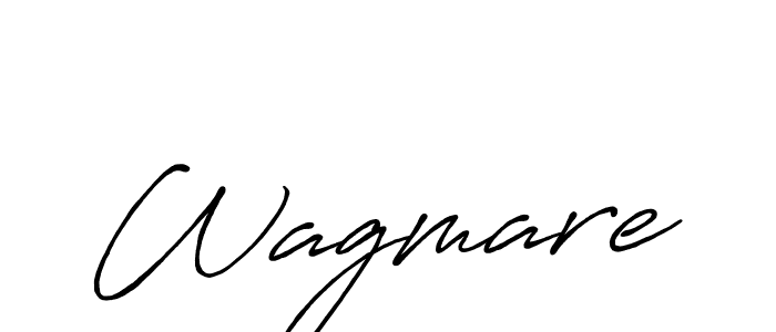 Create a beautiful signature design for name Wagmare. With this signature (Antro_Vectra_Bolder) fonts, you can make a handwritten signature for free. Wagmare signature style 7 images and pictures png