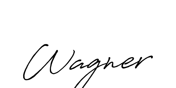 Use a signature maker to create a handwritten signature online. With this signature software, you can design (Antro_Vectra_Bolder) your own signature for name Wagner. Wagner signature style 7 images and pictures png